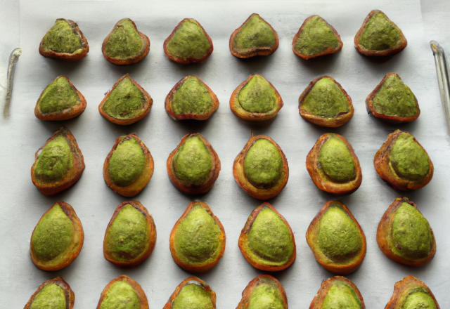 Mini madeleines pesto verde et pesto rosso