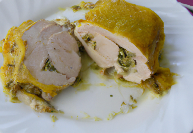 Poulet en croûte de moutarde