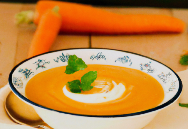 Velouté de carottes au chèvre