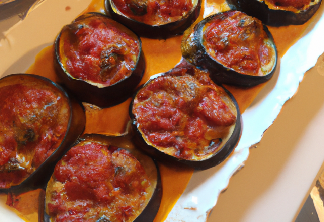 Aubergines fondantes à la tomate