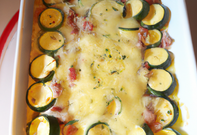 Gratin de courgette au surimi