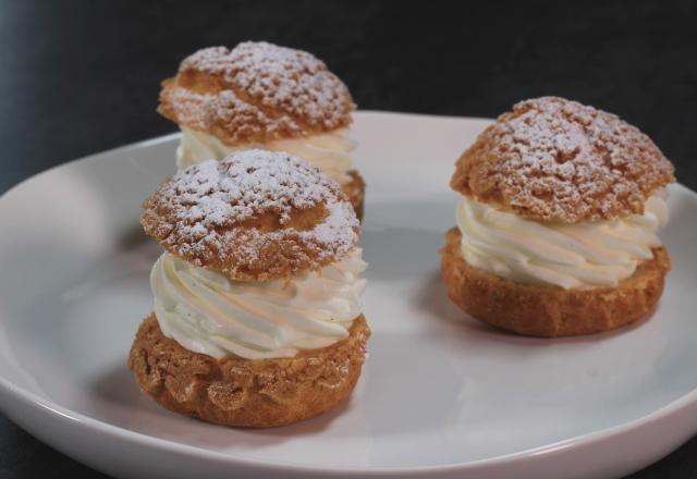 Choux chantilly au craquelin