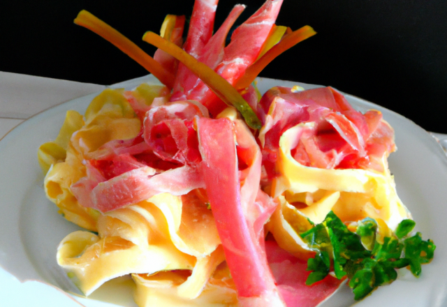 Salade de Tagliatelles au Jambon d'Aoste