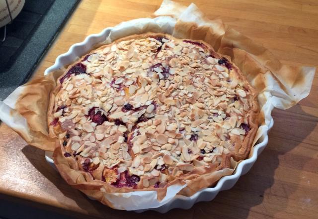 Tarte crémeuse aux fruits rouges