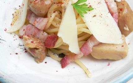 Carbonara de cèpes au brebis pur Pyrénées