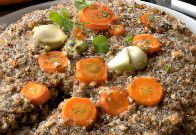 Galette de quinoa aux carottes et poireaux