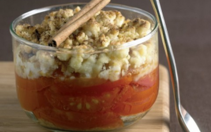 Crumble de Tomates de France au pain d'épices