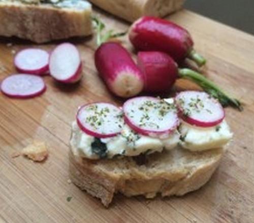 Tapas d'été bleues et rose