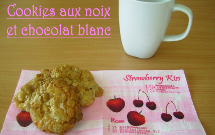 Cookies aux noix et au chocolat blanc