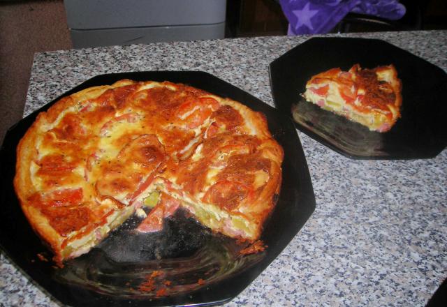 Quiche courgettes-chèvre