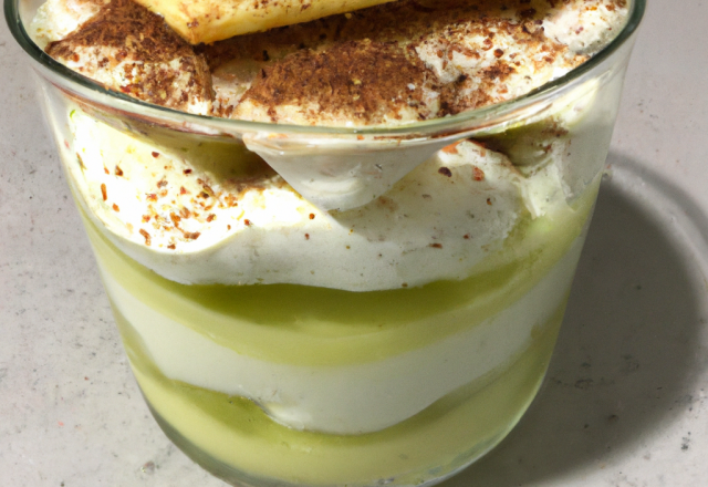 Tiramisu coco-citron vert