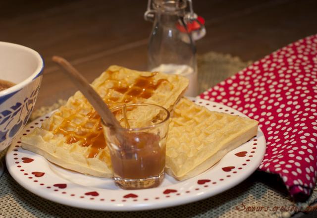 Gaufres à la crème de caramel au beurre salé