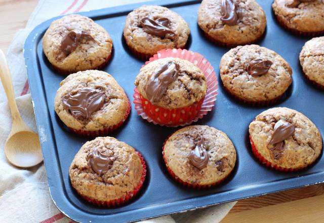 Muffins au cœur coulant de Nutella