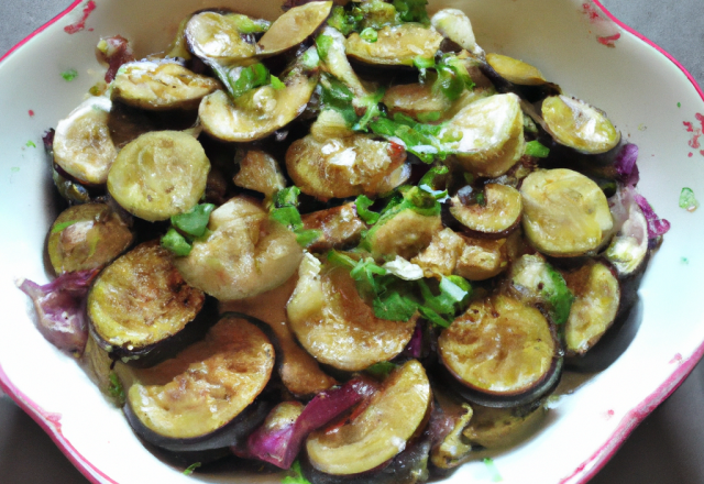 Salade d'aubergines facile