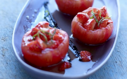 Tomates de France farcies aux fraises