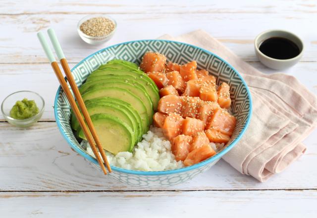 Sushi bowl saumon avocat