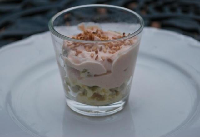 Verrine salée façon tiramisu