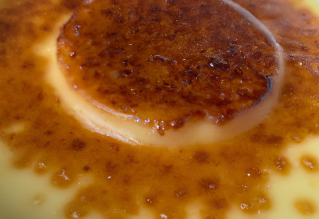 Crème brûlée au miel et à la crème de marrons