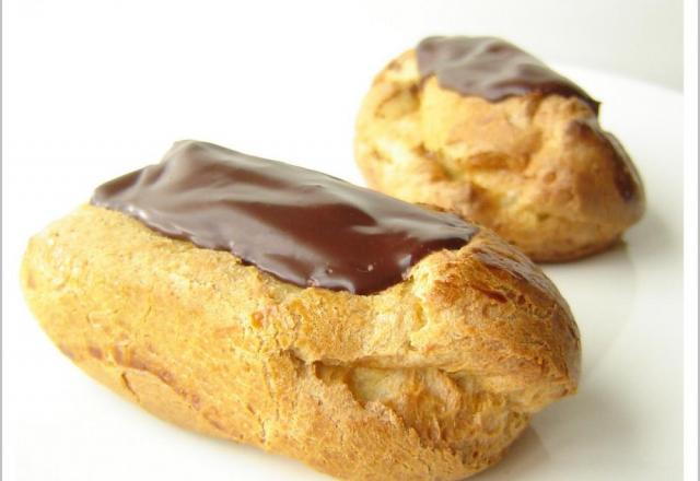 Eclairs au chocolat noir sans gluten et sans produits laitiers