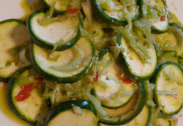 Salade de courgettes express