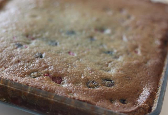 Gâteau aux fruits rouges frais