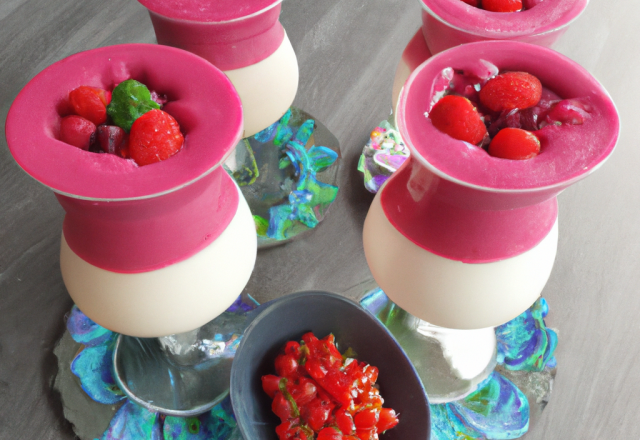 Mousse aux fruits rouge