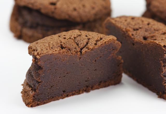 Fondant au chocolat et aux noisettes sans beurre et sans gluten