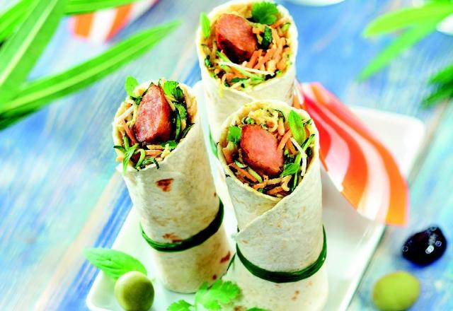 Wraps de saucisses ou merguez