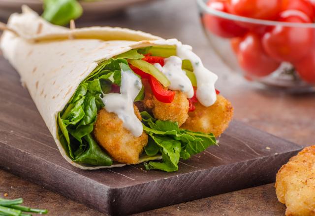 Voici la recette pour un p'tit wrap ranch fait-maison, comme le vrai