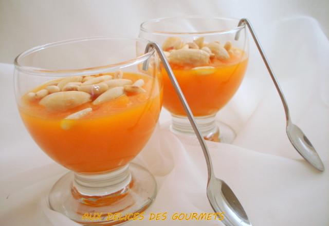 Verrine de purée de carotte au miel