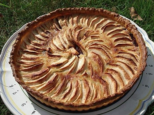 Tarte aux pommes et au chocolat