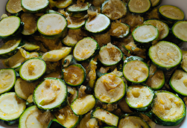 Sauté de courgettes pour une soirée d'été