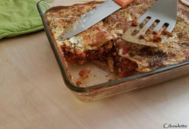 Lasagnes à la bolognaise express