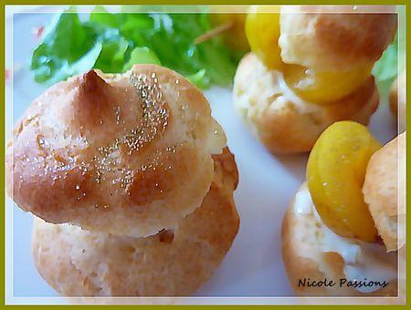 Chou à la mirabelle, fromage fondu