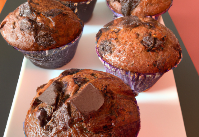 Muffins au chocolat  faciles