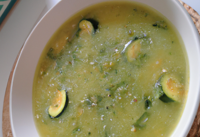 Soupe de courgettes économique