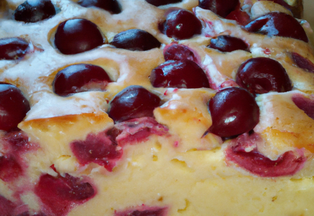 Gâteau aux cerises facile et rapide