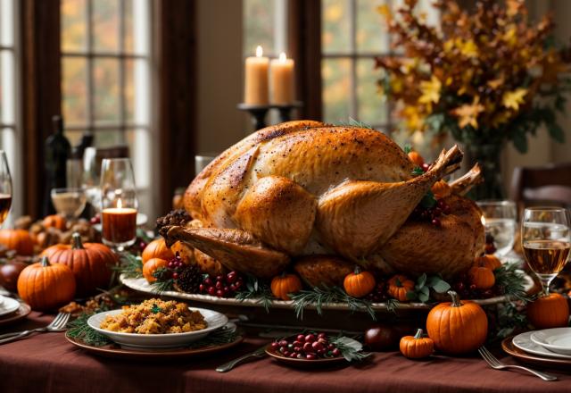 Dinde de Thanksgiving traditionnelle