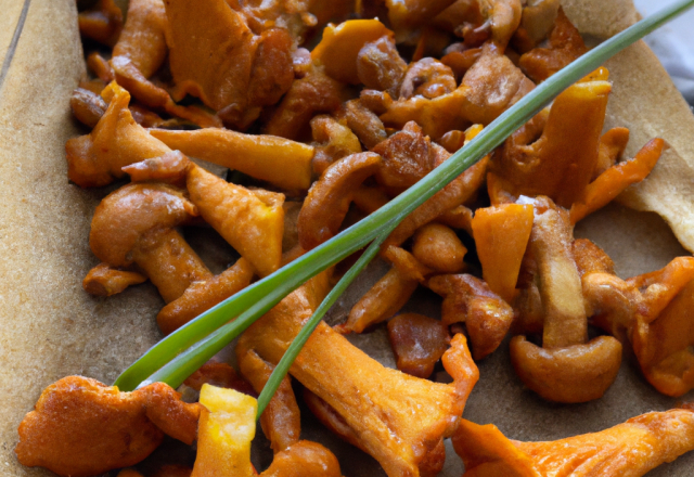 Girolles à la ciboulette