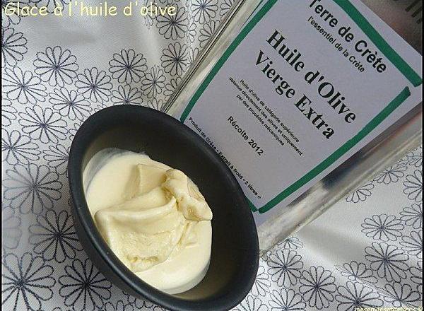 Glace à l'huile d'olive maison