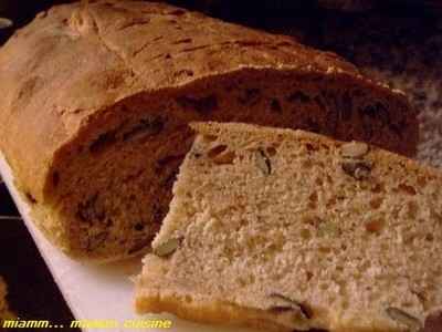 Pain aux fromage de brebis et graines de courge