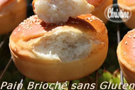 Pain brioché sans gluten