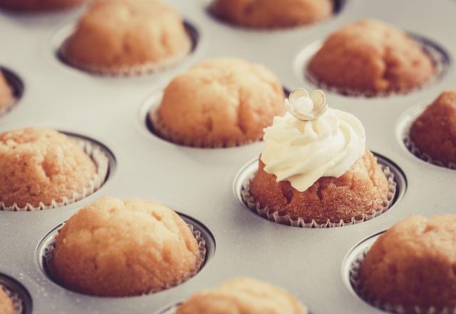 Cupcakes au chocolat blanc