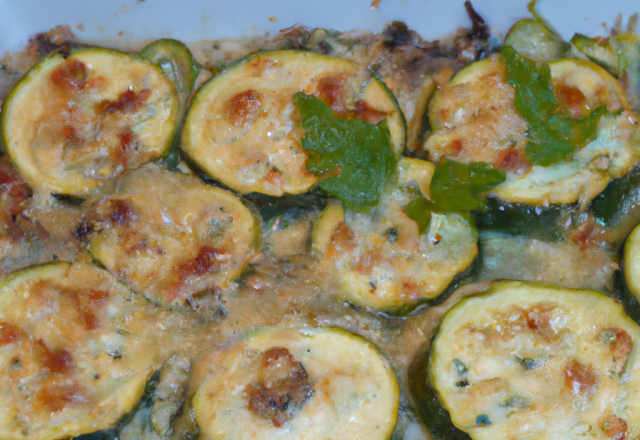 Gratin de courgettes au roquefort facile