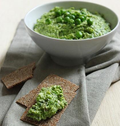 Guacamole de pois garden peas