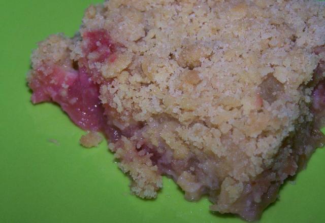 Crumble rhubarbe