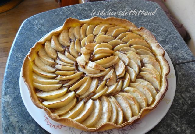 Tarte aux pommes et spéculoos