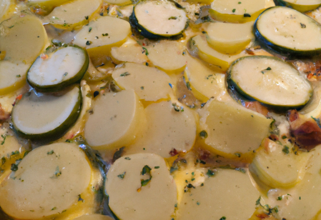 Gratin courgettes et pommes de terre