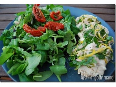 Salade fraicheur de poulet aux fines herbes