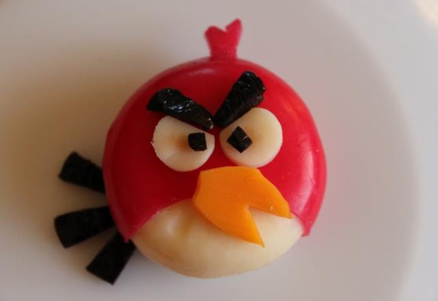 Angry birds en babybel